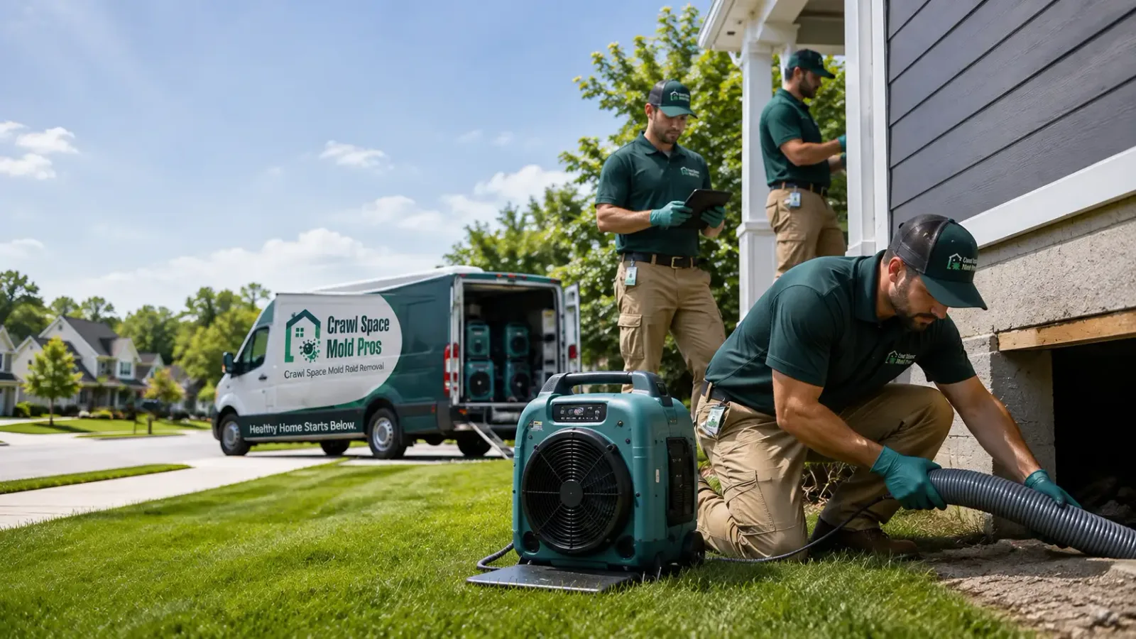 Crawl Space Mold Removal in Little Cedar, IA